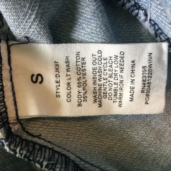 Ci Sono moto style light wash jean jacket - Picture 13 of 13